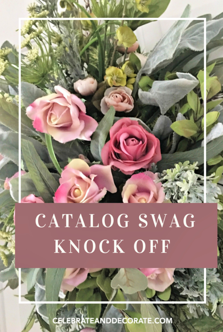 Catalog Floral Swag Knock Off